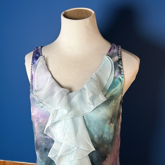 Silk Tye dye tank top - Picture 2 of 7
